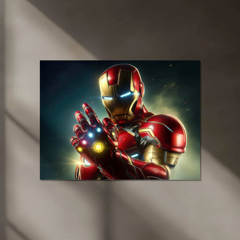 Iron Man Neon LED Metal Poster - TURTLEWINGS