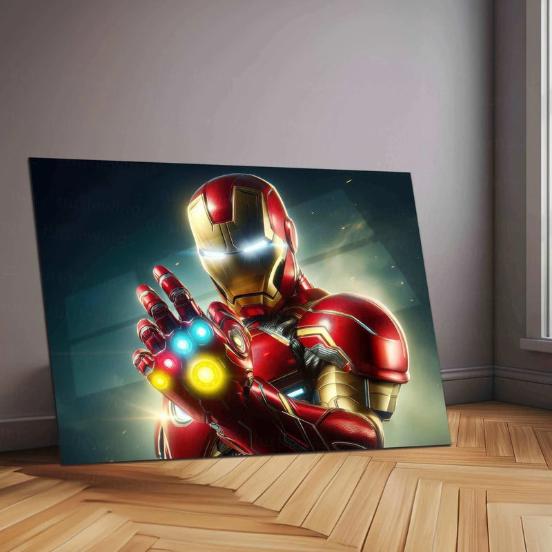 Iron Man Neon LED Metal Poster - TURTLEWINGS