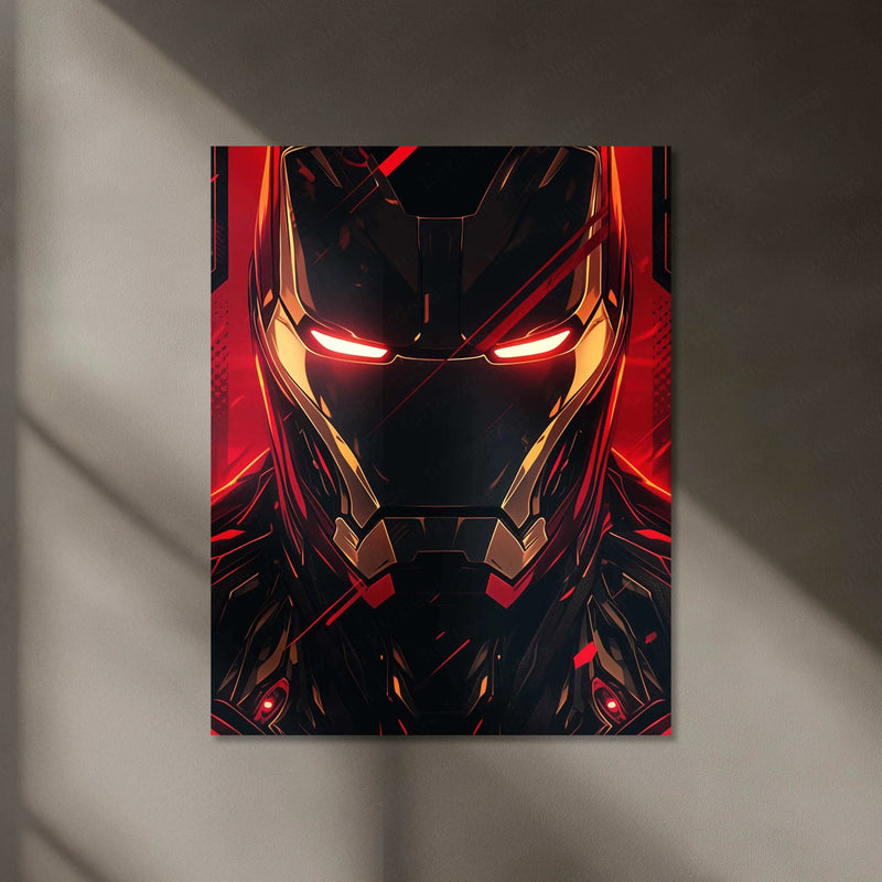 Iron Man Neon LED Metal Poster 2 - TURTLEWINGS