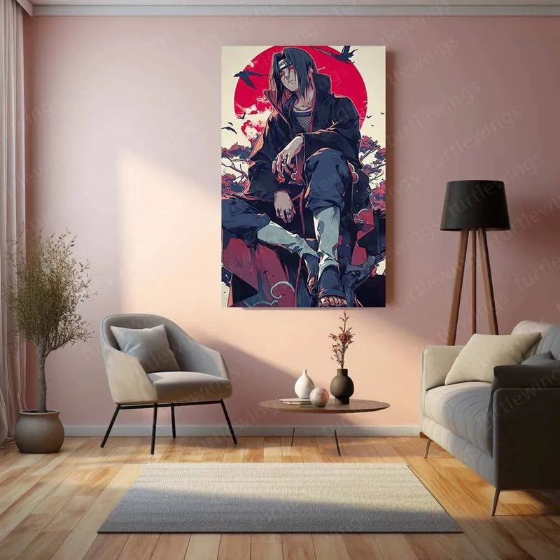 Itachi Uchiha Metal Poster – Naruto Shippuden | Legendary Ninja Wall Art 2 - TURTLEWINGS
