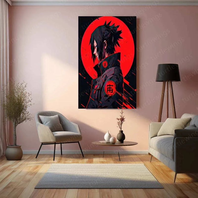 Sasuke Metal Poster | Naruto - TURTLEWINGS