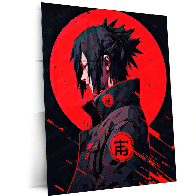 Sasuke Metal Poster | Naruto - TURTLEWINGS