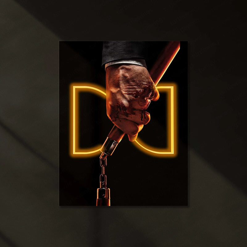 John Wick Neon LED Metal Poster - TURTLEWINGS