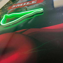 Joker Neon LED Metal Poster â Iconic Villain Wall Art for Fans & Collectors - TURTLEWINGS