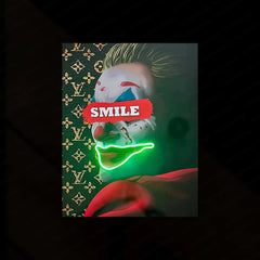 Joker Neon LED Metal Poster â Iconic Villain Wall Art for Fans & Collectors - TURTLEWINGS