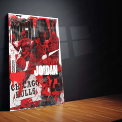 Michael Jordan – Basketball Legend Metal Poster | Chicago Bulls Wall Frame
