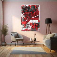 Michael Jordan – Basketball Legend Metal Poster | Chicago Bulls Wall Frame