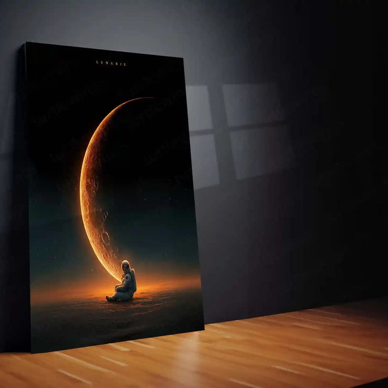 Surreal Astronaut in Cosmic Dream | Space Art Metal Frame Poster - TURTLEWINGS