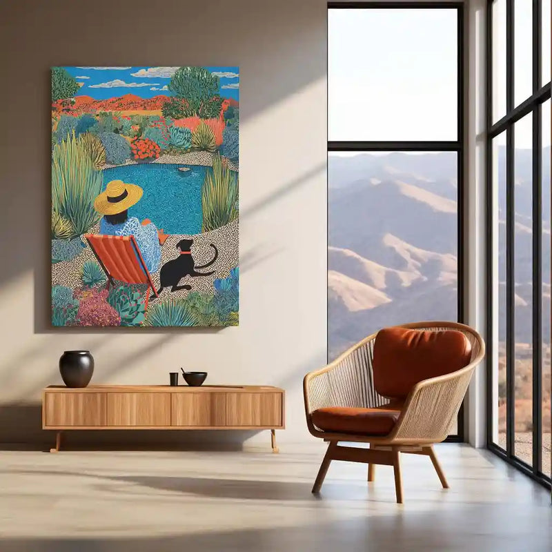 Oil on Canvas Decorative Pattern | Textured Abstract Metal Frame Poster - TURTLEWINGS