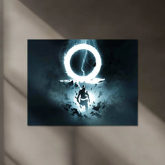 Kratos Triumph Neon LED Metal Poster - TURTLEWINGS