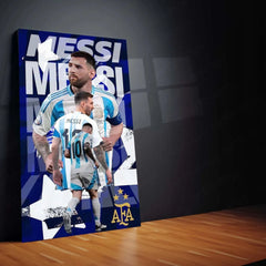 Lionel Messi Metal Frame – Legendary Football Wall Art 3 - TURTLEWINGS