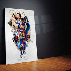Lionel Messi Metal Frame – Legendary Football Wall Art 4 - TURTLEWINGS