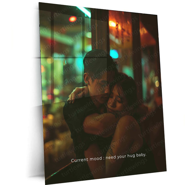 Lover Art Metal Poster | Romantic Couple Wall Art | Love & Passion Decor - TURTLEWINGS