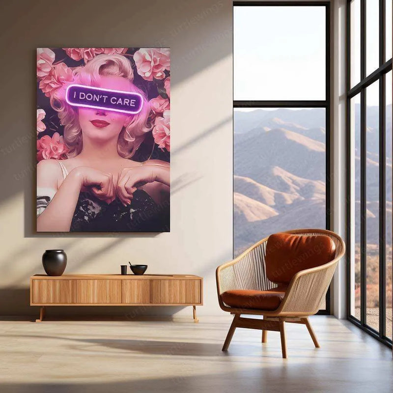 Marilyn Monroe Neon LED Metal Poster - TURTLEWINGS