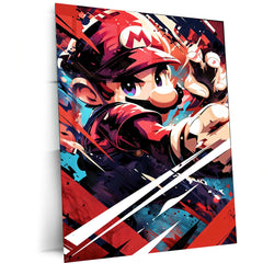Mario Metal Poster – Iconic Super Mario Character Wall Art | Legendary Video Game Hero - TURTLEWINGS