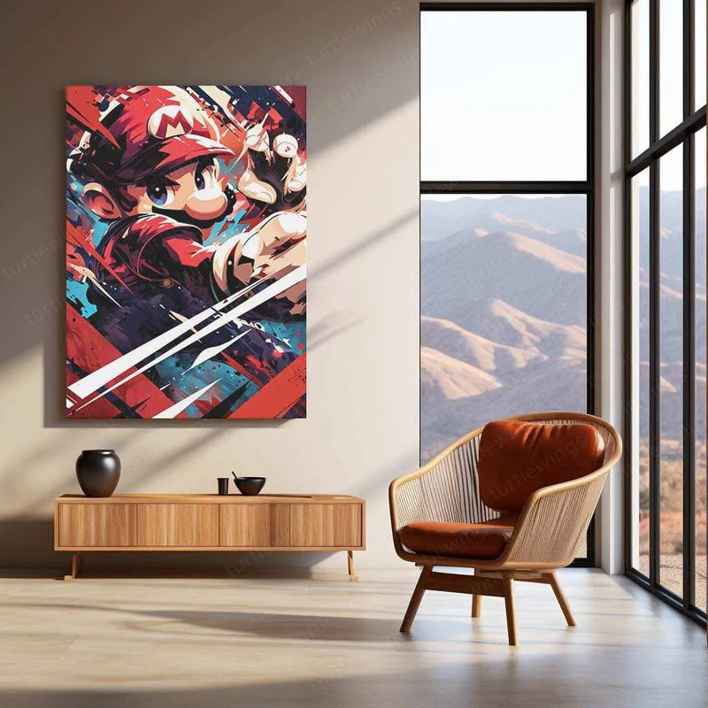 Mario Metal Poster – Iconic Super Mario Character Wall Art | Legendary Video Game Hero - TURTLEWINGS