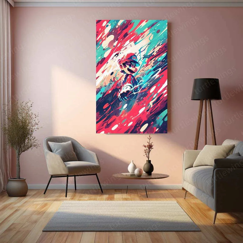 Mario Metal Poster – Iconic Super Mario Character Wall Art | Legendary Video Game Hero 2 - TURTLEWINGS