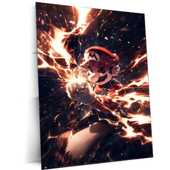 Mario Metal Poster – Iconic Super Mario Character Wall Art | Legendary Video Game Hero 3 - TURTLEWINGS