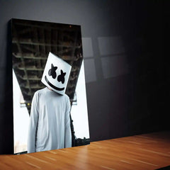 Marshmello DJ Metal Frame | Iconic EDM Artist Wall Art - TURTLEWINGS