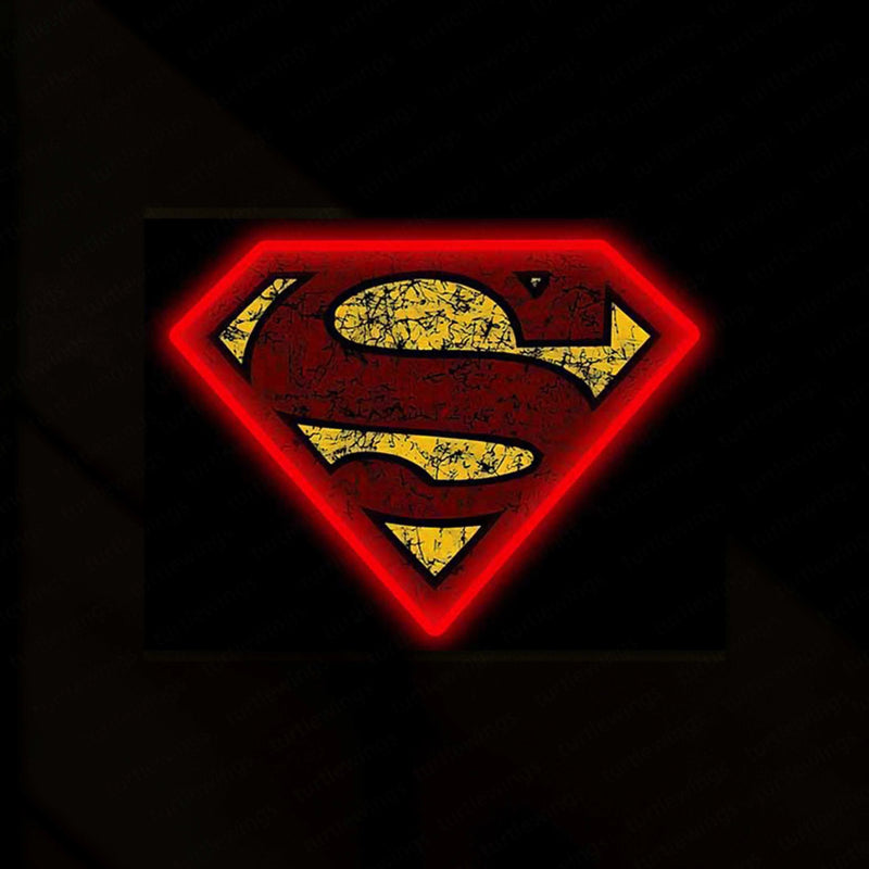 Marvel Neon LED Metal Poster â Epic Superhero Wall Art for Fans & Collectors - TURTLEWINGS