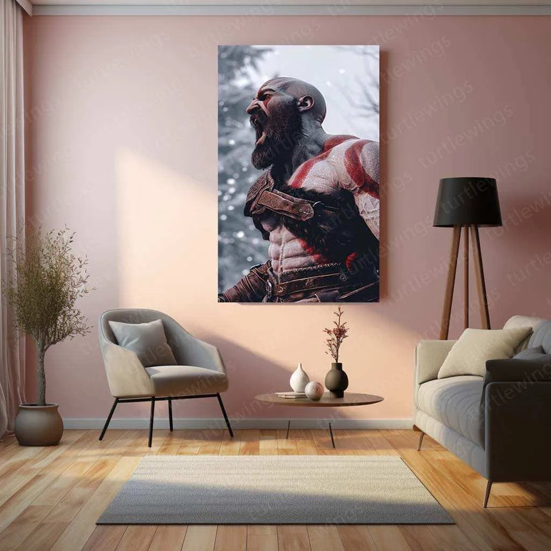 Kratos – Rage Unleashed Metal Poster - TURTLEWINGS