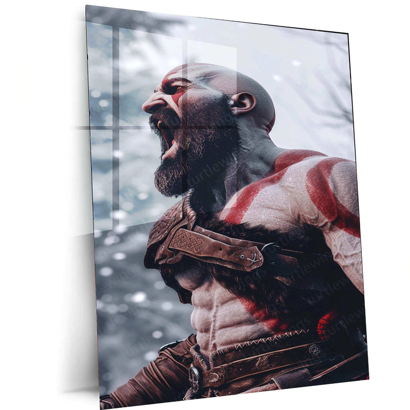 Kratos – Rage Unleashed Metal Poster - TURTLEWINGS