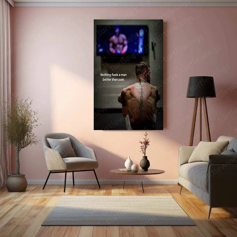 Conor McGregor Quote Metal Poster | Motivational UFC Wall Art | Fight Mindset Decor - TURTLEWINGS