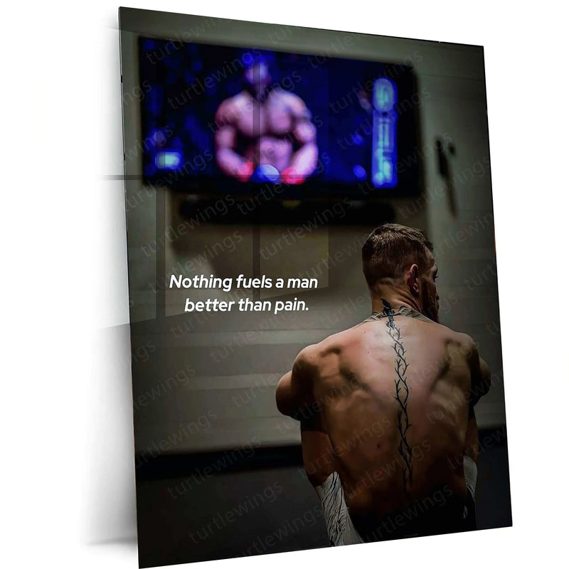 Conor McGregor Quote Metal Poster | Motivational UFC Wall Art | Fight Mindset Decor - TURTLEWINGS