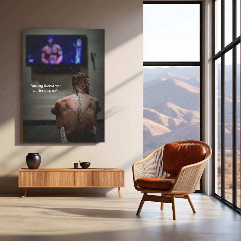 Conor McGregor Quote Metal Poster | Motivational UFC Wall Art | Fight Mindset Decor - TURTLEWINGS