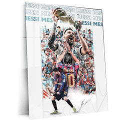 Sports | Lionel Messi Metal Poster – GOAT Football Wall Art 8 - TURTLEWINGS