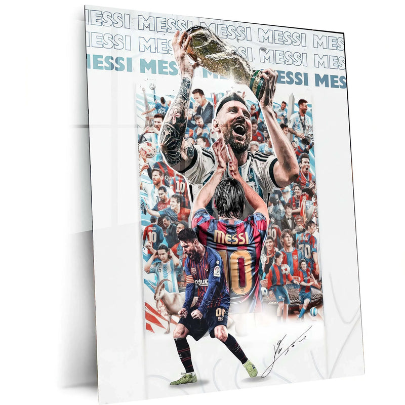 Sports | Lionel Messi Metal Poster – GOAT Football Wall Art 8 - TURTLEWINGS