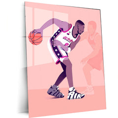 Sport Metal Poster | Michael Jordan Metal Poster – The Ultimate Tribute to a Basketball Legend - TURTLEWINGS