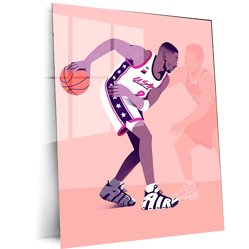 Sport Metal Poster | Michael Jordan Metal Poster – The Ultimate Tribute to a Basketball Legend - TURTLEWINGS
