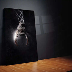 Moon Knight Metal Frame – Marvel Superhero Wall Art | Crescent Crusader Poster | Dark Aesthetic Collectible for Fans - TURTLEWINGS