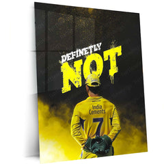 Cricket Metal Poster | MS Dhoni Thala 07 Metal Poster – The Heart of Chennai Super Kings 3 - TURTLEWINGS