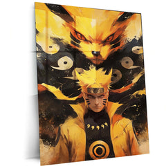 Naruto Metal Poster | Naruto Uzumaki Anime Wall Art | Hokage Ninja Decor - TURTLEWINGS