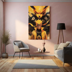 Naruto Metal Poster | Naruto Uzumaki Anime Wall Art | Hokage Ninja Decor - TURTLEWINGS