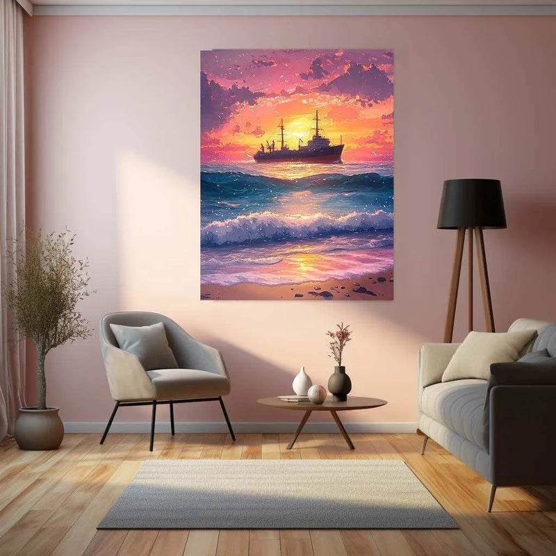 Natural Abstract Art Metal Poster - TURTLEWINGS