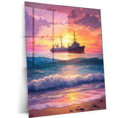 Natural Abstract Art Metal Poster - TURTLEWINGS