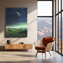 Nature Abstract Metal Poster – Stunning Abstract Nature Wall Art | Serene Greenery & Earth Tones 2 - TURTLEWINGS