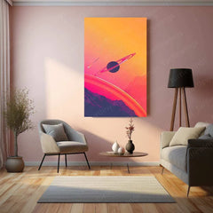 Nature Abstract Metal Poster – Stunning Abstract Nature Wall Art | Serene Greenery & Earth Tones 3 - TURTLEWINGS