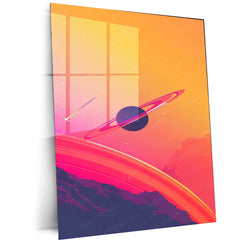 Nature Abstract Metal Poster – Stunning Abstract Nature Wall Art | Serene Greenery & Earth Tones 3 - TURTLEWINGS