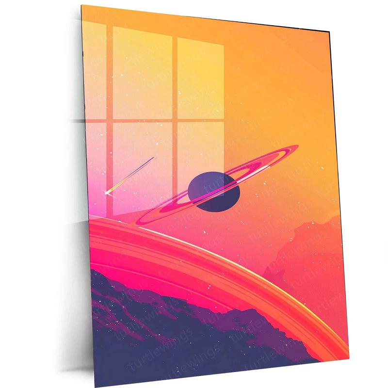 Nature Abstract Metal Poster – Stunning Abstract Nature Wall Art | Serene Greenery & Earth Tones 3 - TURTLEWINGS