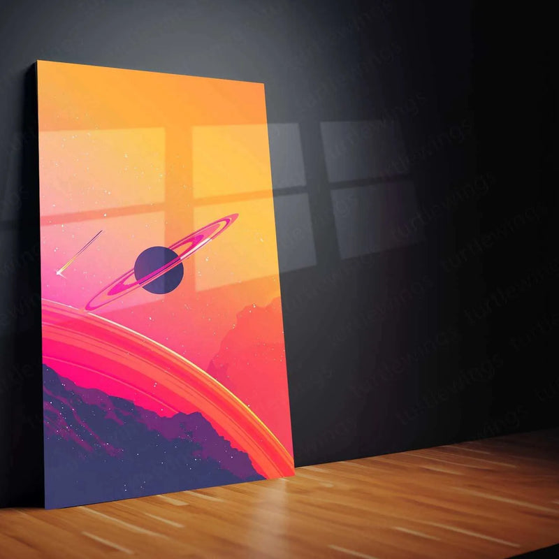 Nature Abstract Metal Poster – Stunning Abstract Nature Wall Art | Serene Greenery & Earth Tones 3 - TURTLEWINGS