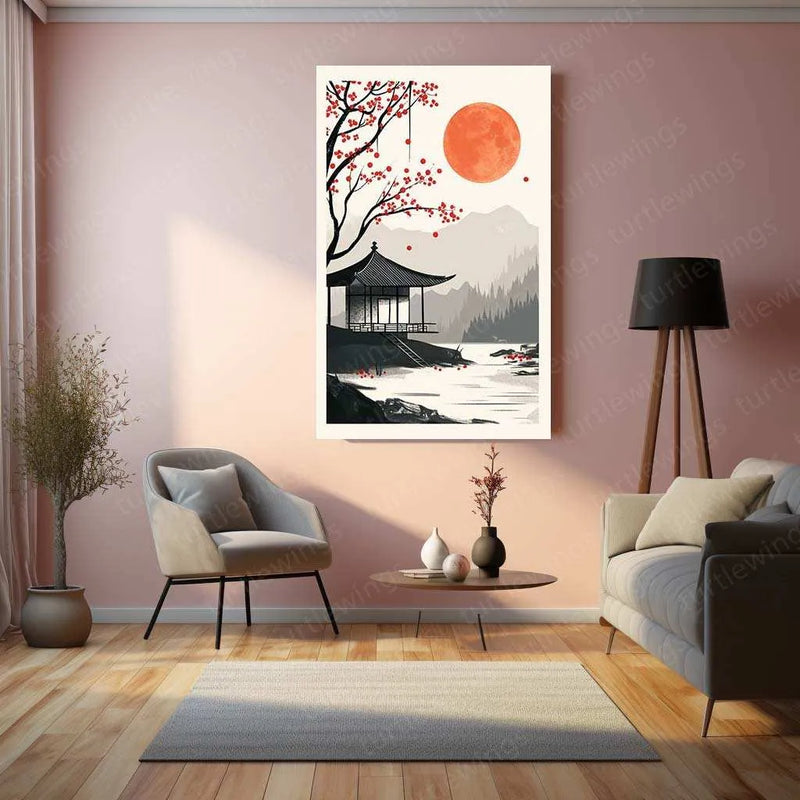 Nature Abstract Metal Poster – Stunning Abstract Nature Wall Art | Serene Greenery & Earth Tones 5 - TURTLEWINGS