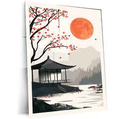 Nature Abstract Metal Poster – Stunning Abstract Nature Wall Art | Serene Greenery & Earth Tones 5 - TURTLEWINGS