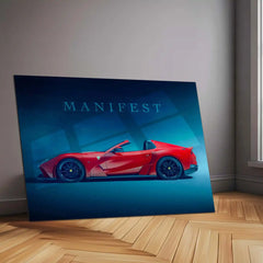 Manifest – Novitec Ferrari 812 GTS Metal Frame | Ultra-Luxury Car Wall Art