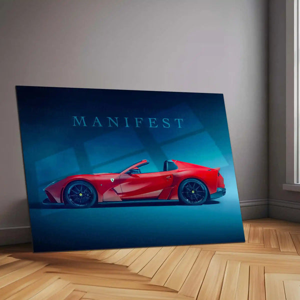 Manifest – Novitec Ferrari 812 GTS Metal Frame | Ultra-Luxury Car Wall Art