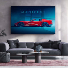 Manifest – Novitec Ferrari 812 GTS Metal Frame | Ultra-Luxury Car Wall Art