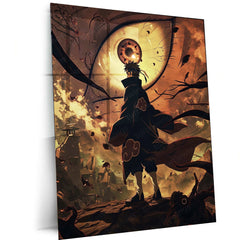 Obito Uchiha Metal Poster – The Shinobi Who Endured the Darkness - TURTLEWINGS